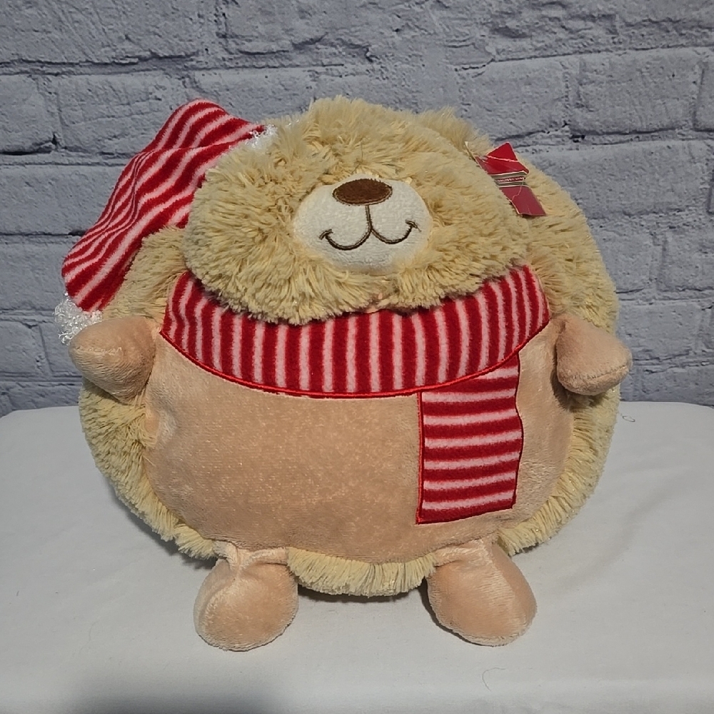 Plush Hedgehog with Striped Scarf - Picture 1 of 5
